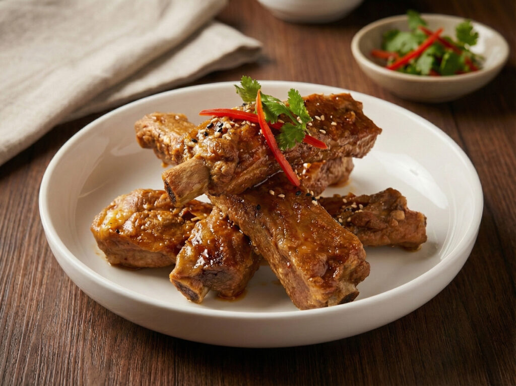 Thai sticky spare ribs