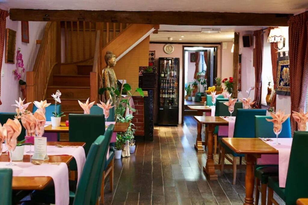 Ground-floor dining room at Thai Orchid Battle