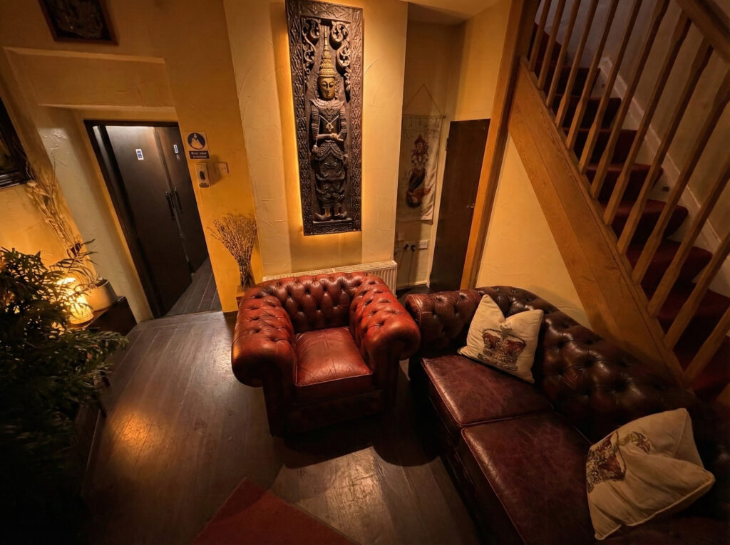 Reception lounge inside Thai Orchid Battle
